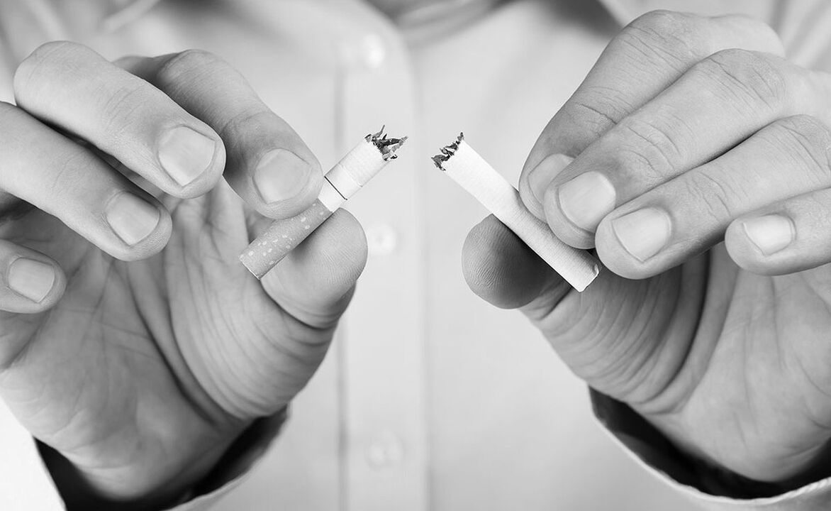 Atsisakymas rūkyti sergant prostatitu