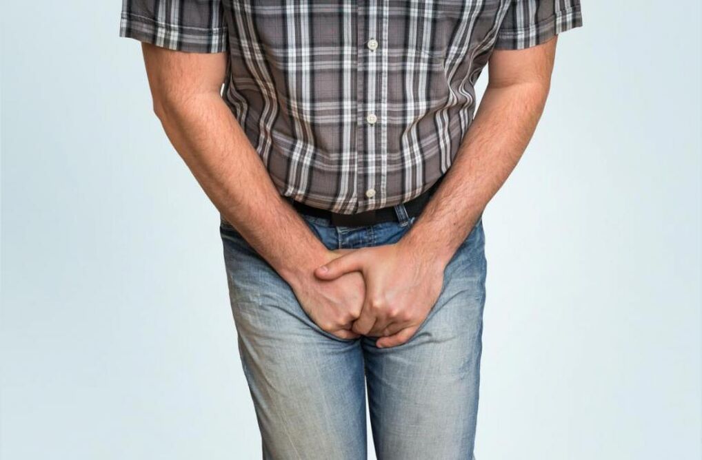 skausmas kirkšnyje sergant lėtiniu prostatitu